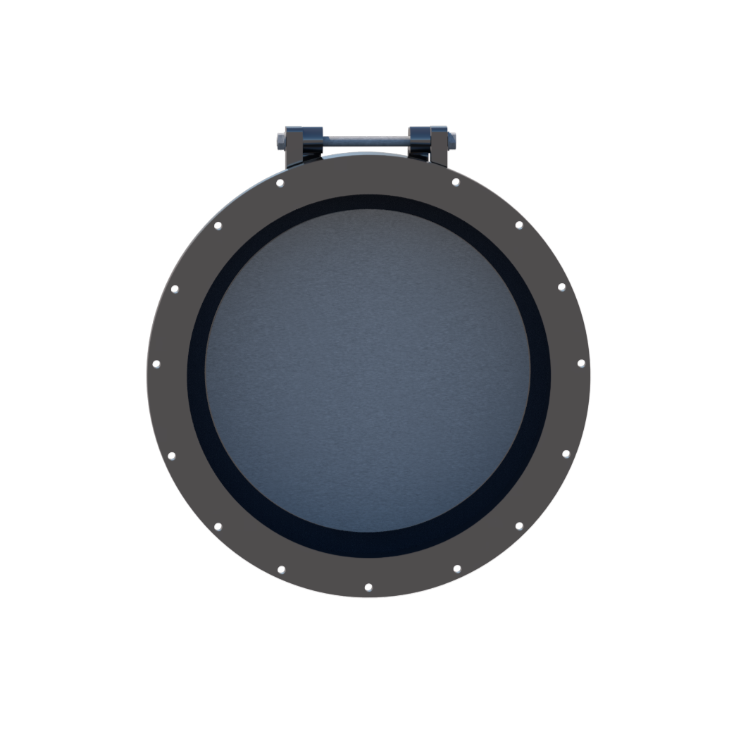 VAN CỬA LẬT D1000 (Mặt bích) 3 02 1