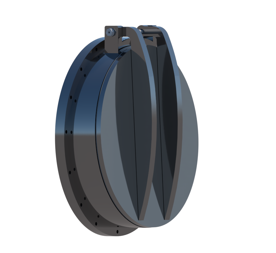 VAN CỬA LẬT D1000 (Mặt bích) 4 k0 co nuoc chay