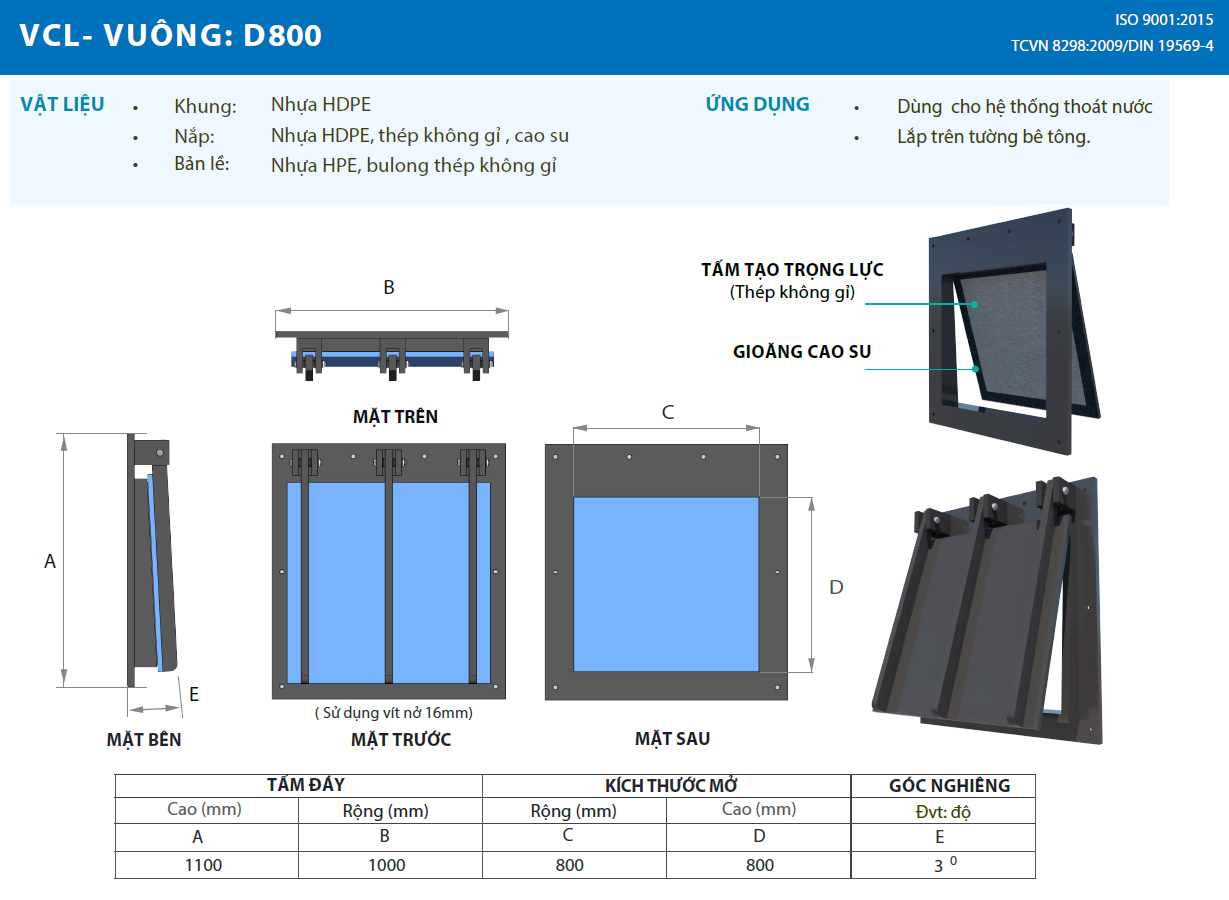 VAN CỬA LẬT MẶT VUÔNG 800 17 van vuong 800