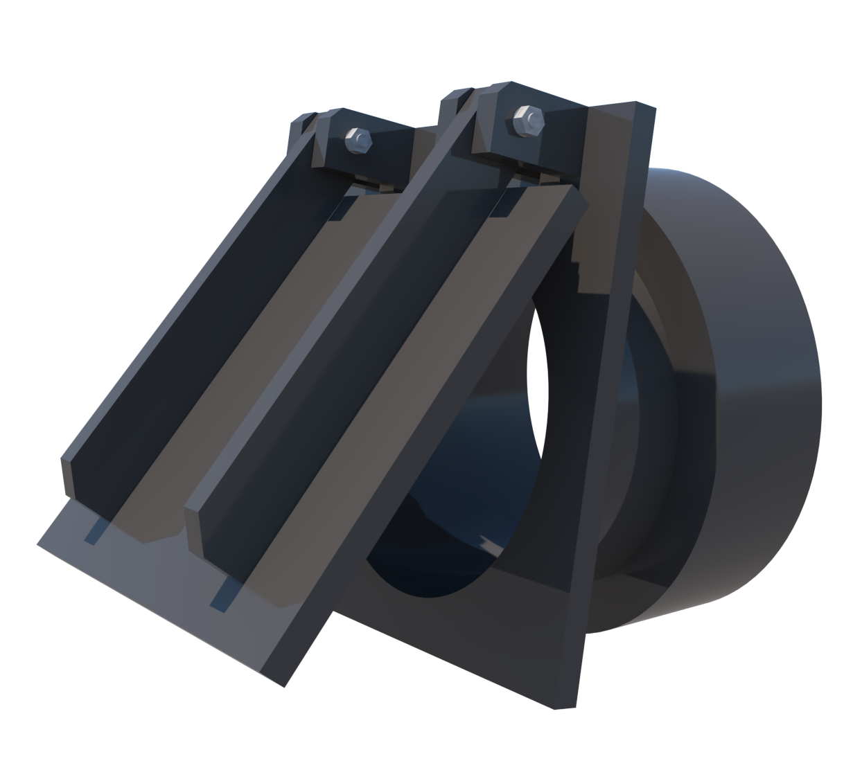 VAN CỬA LẬT KIỂU CEE (Lắp ngoài) 1 VCL 3d03