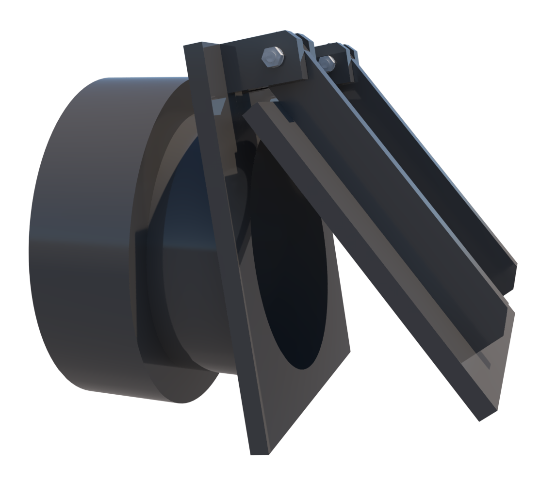 VAN CỬA LẬT KIỂU CEE (Lắp ngoài) 2 VCL 3d06