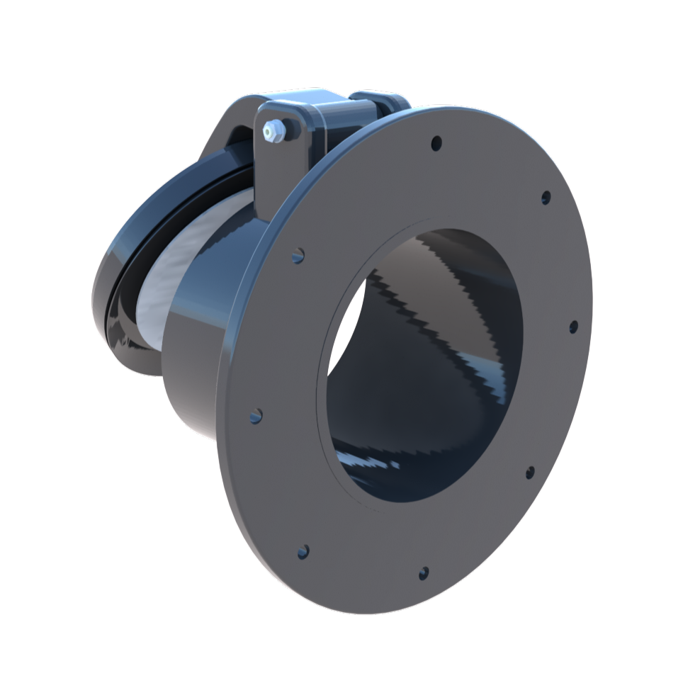 VAN CỬA LẬT D250 (Mặt bích) 3 vcl d225